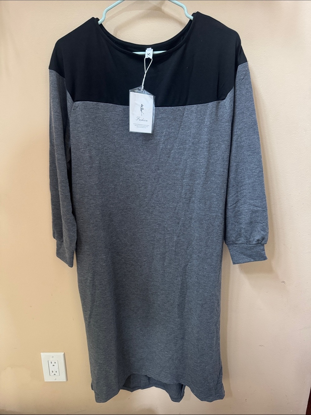 NWT Two-Tone Gray and Black Women's Dress